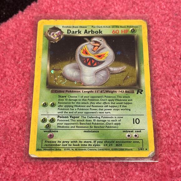 Dark Arbok #2 – Pokémon Team Rocket – As Pictured - Picture 1 of 6